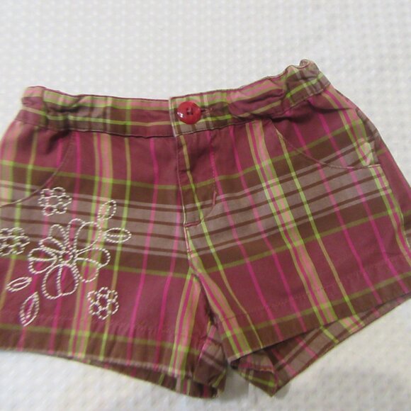 Little Girls Size 3 Shorts plaid - Picture 8 of 10